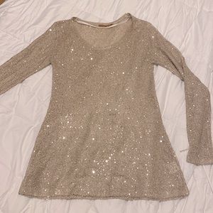 COPY - Womens XL long sequins shirt